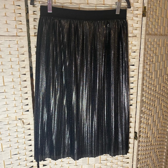 Beautiful Vintage GAP Sparkly Black/Silver High Wasted Skirt Size Medium EUC - Picture 4 of 6